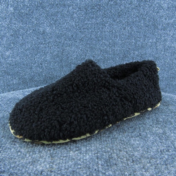 Rachel Roy Women Shearling Style Shoes Black Fabric Slip On‎ Size 5-6 Medium - Picture 1 of 9